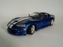 1:18 - Bburago - Dodge - Viper GTS Coupe - Blue & White - Street - 0
